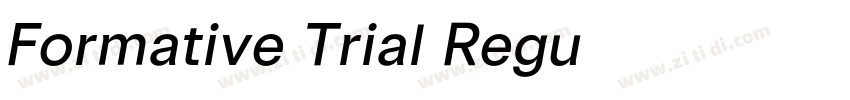 Formative Trial Regu字体转换
